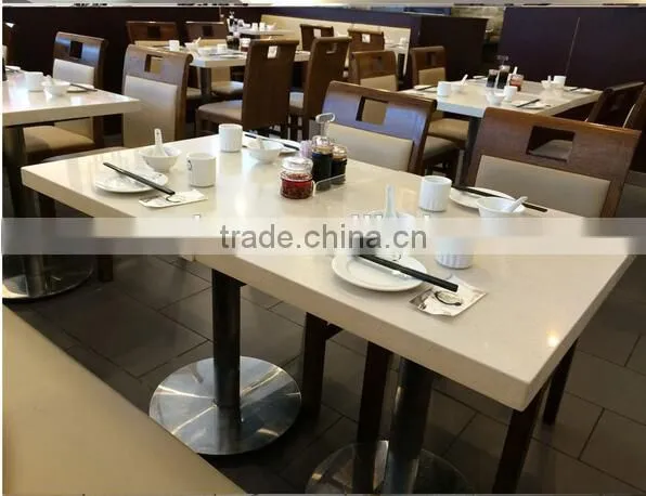 Solid Surface KFC Restaurant Table/hot Pot Table,artificial Marble Top Dining Table,Restaurant Table photo-6