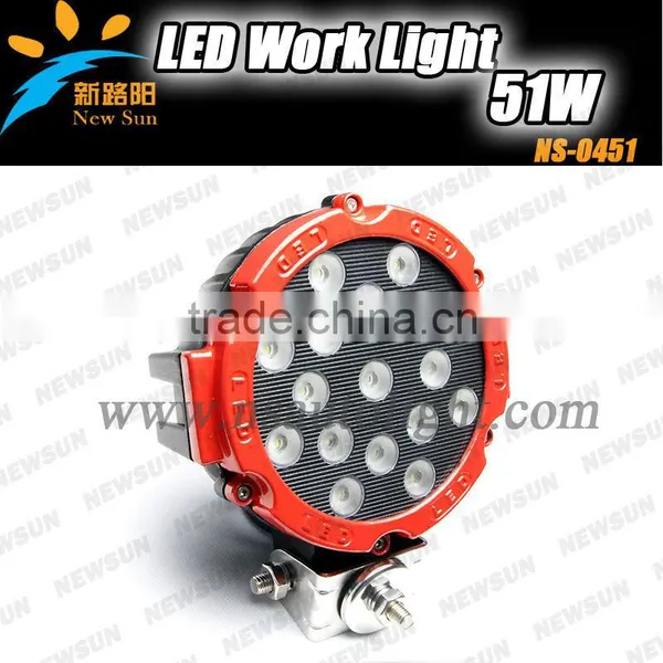 51W c Ree Led Work Light Led Working Lamp for Offroad Vehicles Tractors Trucks Atv Utv Suv 4wd Camping Lamp