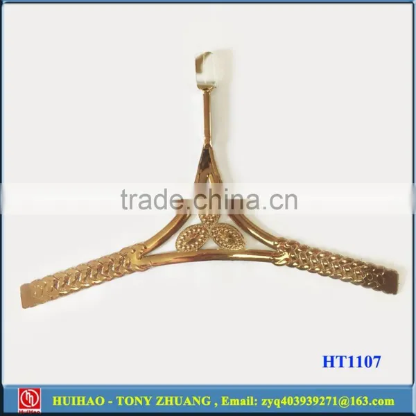 Metal Plating TPU Shoe Upper Decorative Sandal Strap HT1109 photo-2