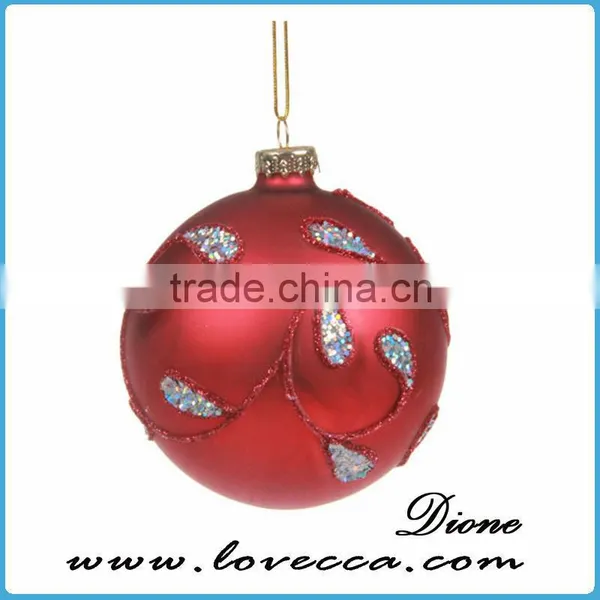 Shine--blown Glass Christmas Ornament Crafts Transparent Xmas Glass Ball photo-2