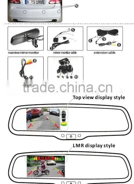 Visual Rearview Mirror With Parking Sensor Assist photo-5