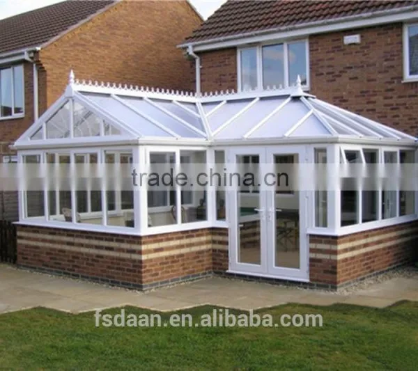 Aluminium Glass Sunshine Hut Bulit in Garden House photo-6