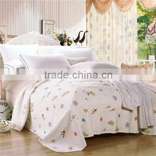Pretty Cartoon Style Kids Knitted Cotton Blanket