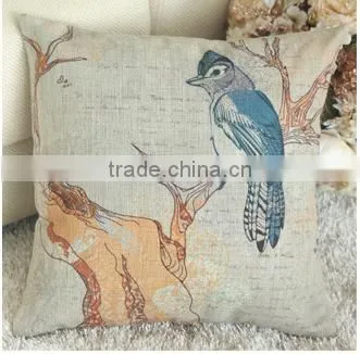 Custom Printed New Design Linen Cotton Cushion Cover Wholesale With Invisible Zipper photo-3