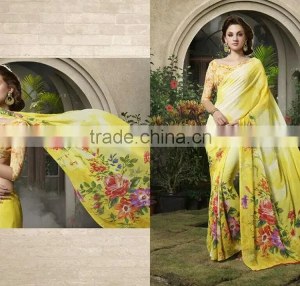 Desire Delicate Designer Light Blue Sarees Collections
