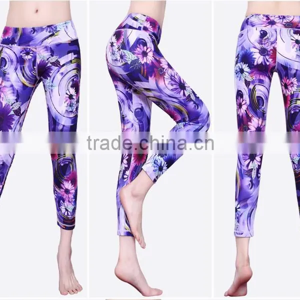Custom Sublimation Printed Yoga Leggings Wholesale photo-3