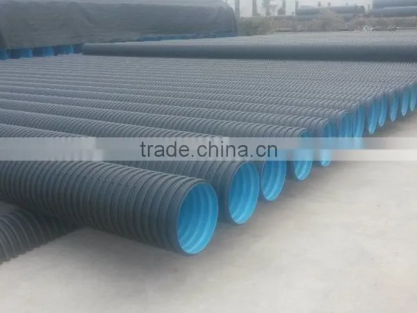 Plastic Sewage Pipe 300mm Corrugated Drainage Pipes photo-5
