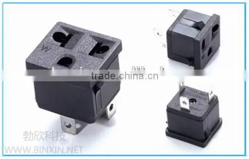 SS-601 UPS Power Plug Socket, us 3 Pin Power Socket, Philippines Type Socket 3-pin Plug Socket photo-2