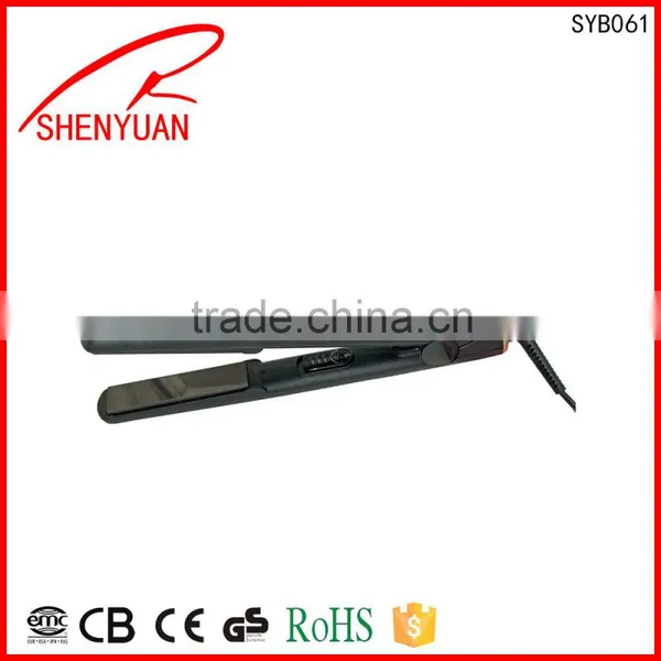 Home-use Mini PTC Ceramic Heating Plate Hair Straightener 360 Swivel Power Cord ISO 9001 photo-2