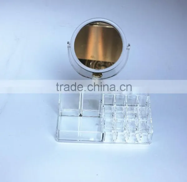 Wholesale Small Acrylic Drawer Storage Organizer With the Mirror Best Hot Sale for Acrylic Deco Cosmetic Organizer Clear