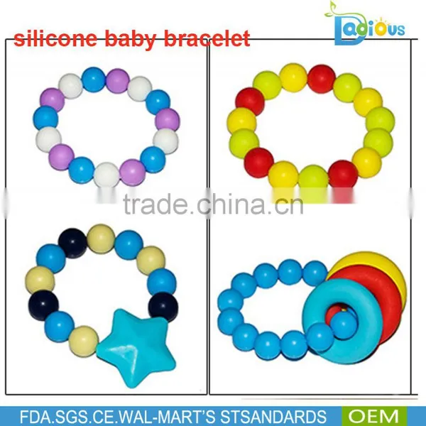 OEM Service BPA Free Food Grade Silicone Teething Toys Baby Teething Necklace Wholesale photo-6