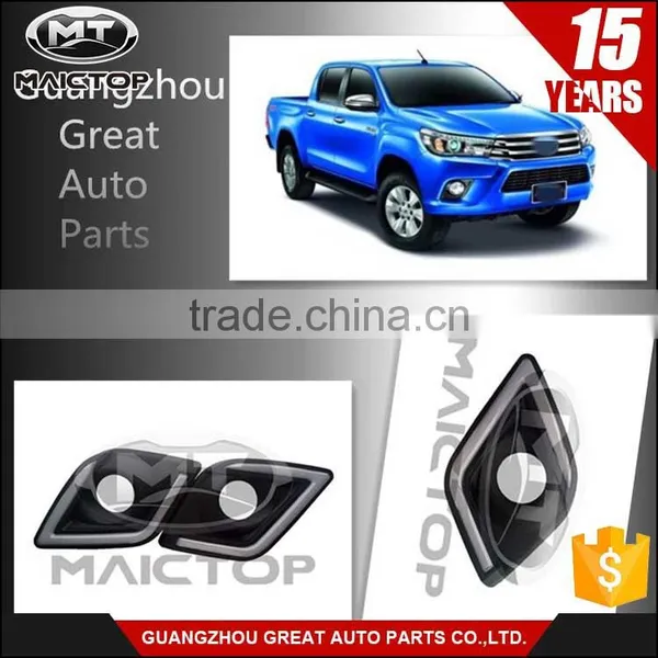 Wholesale Price Car Drl Fog Lamp Cover for Revo Hilux Vigo 2015 2016 photo-2