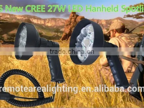 Remote Area Work LigJGL High Power 27W NFC120LI-27W/NFC120-27W CREE LED 45W Portable Rechargeable Led Handheld Hunting Spotlight photo-4