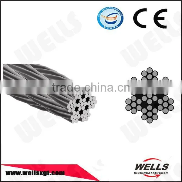 Factory CE 6mm Heavy Duty 7*7 Galvanized Carbon Steel Wire Rope photo-2