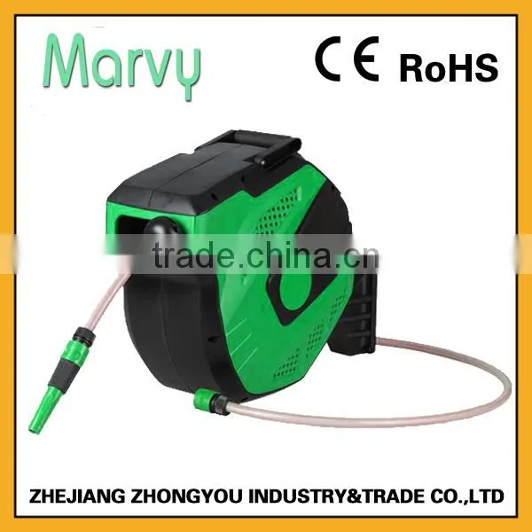 Outdoorfurniture Garden Irrigation 25m 1/2 Inch PVC Automatic Retractable Garden Hose Reel photo-6