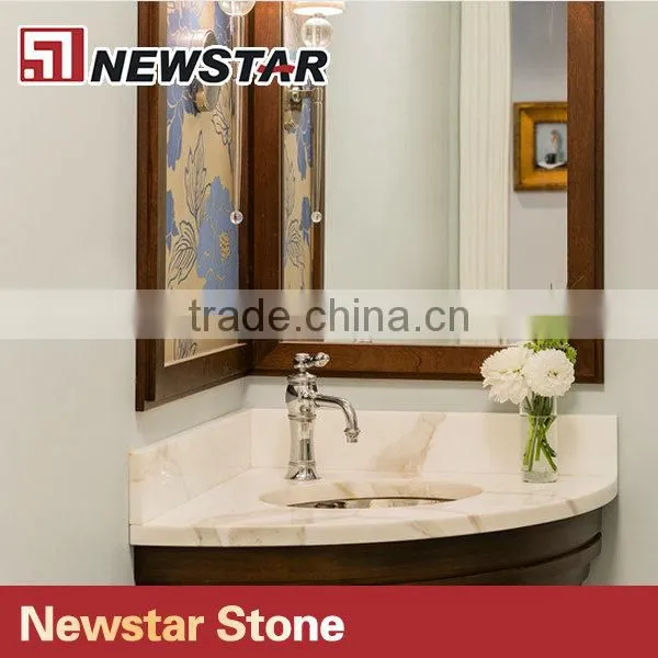 Newstar American Hotel Quartz Prefab Bathroom Countertop photo-4
