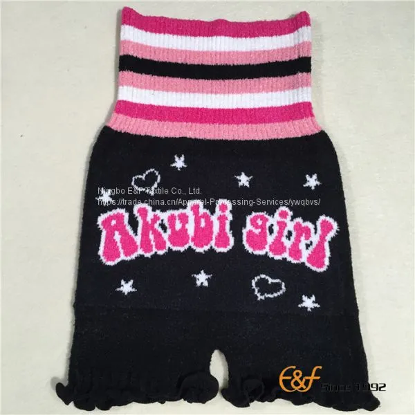 Girls Marshmallow Loop Yarn Elastic Knitted Haramaki Shorts photo-2