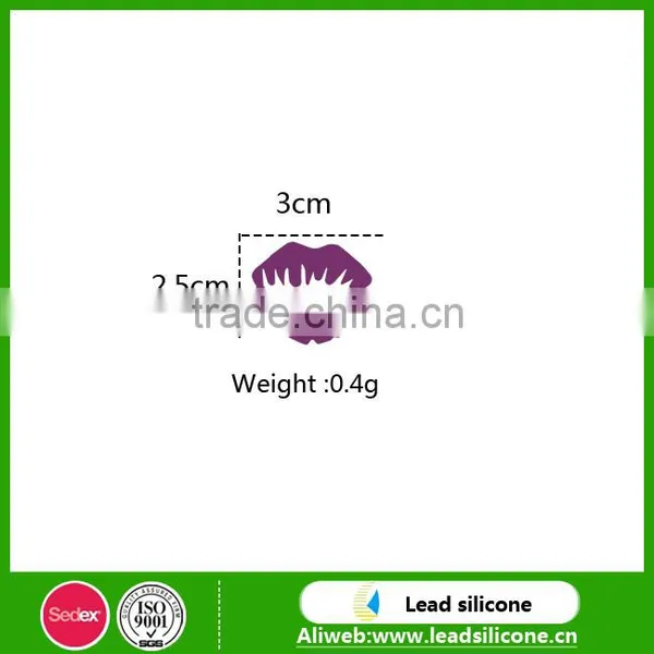 Sexy Lip Shape Silicone Wine Glass Marker Silicone Wine Glass Marker Silicone Drink Marker photo-3