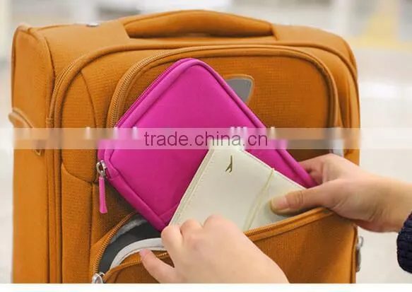 CY151 Travel Card Cash Document Organizer Wallet Rfid Blocking Passport Holder photo-6