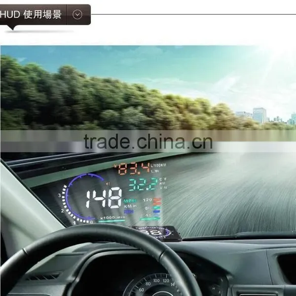 2016 New 5.5" Screen A8 Auto Car HUD Head Up Display KM/h & MPH Overspeed Warning Alarm System Car Speed Head UP LED Display photo-3