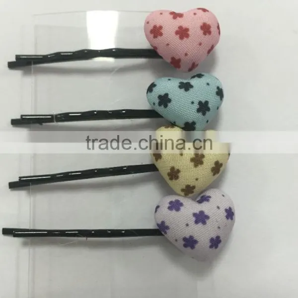 Beautifull Fancy Women Hair Accessories Kids Snap Pin Heart Shape Hair Clips photo-2
