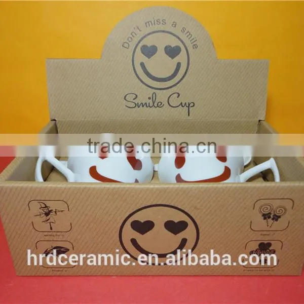 High Quality Promotional Logo Printed Ceramic French Coffee Cups photo-4
