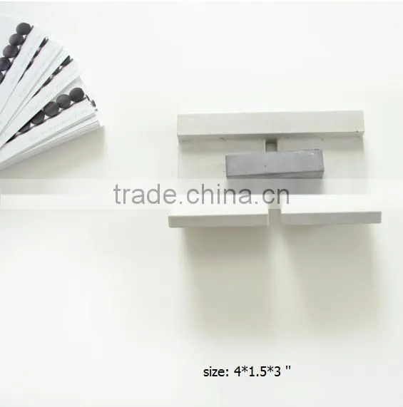 Office Set Handmade Concrete Business Card Holder for Desk Deco photo-2