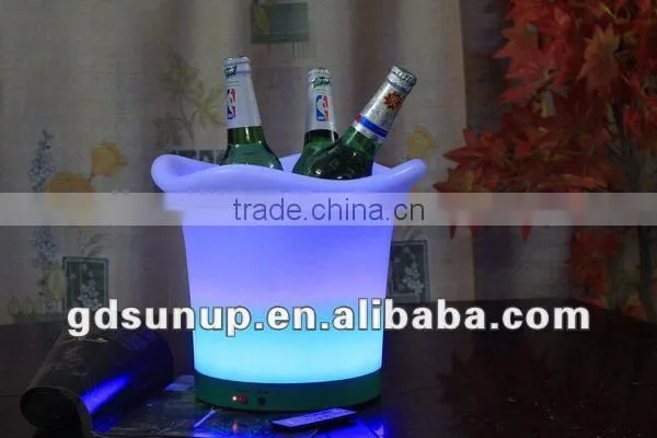 PE Material Rotational Moulding Plastic Modern LED Wine Bucket