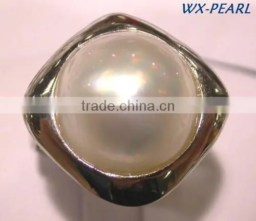 High End Jewelry Gold Pearl Ring Tahitian Pearl Ring photo-2