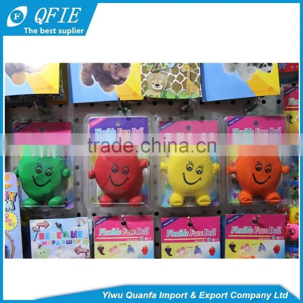High Quality 3cm 4.5cm Rubber Soft Smile Flexible Face Doll Toy for Coin Operated Machine photo-6