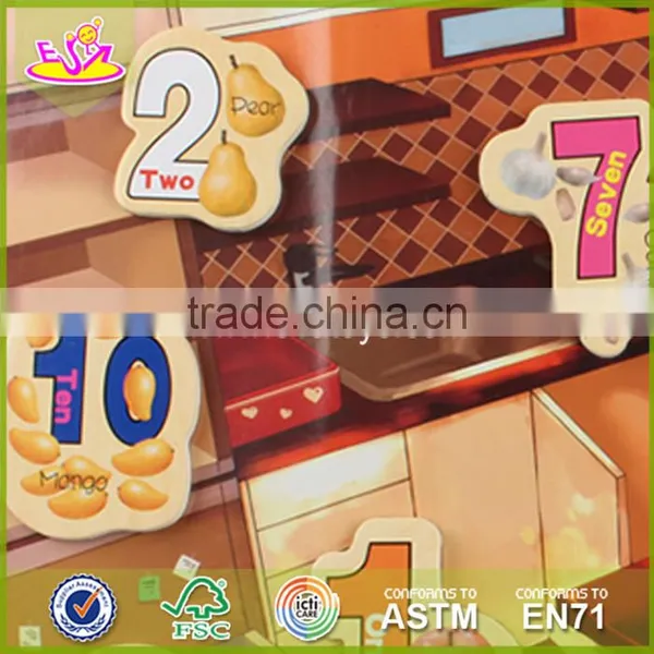 Wholesale 23 Pieces Kids Wooden Magnetic Toys Funny Children Wooden Magnetic Toys W14J002 photo-2