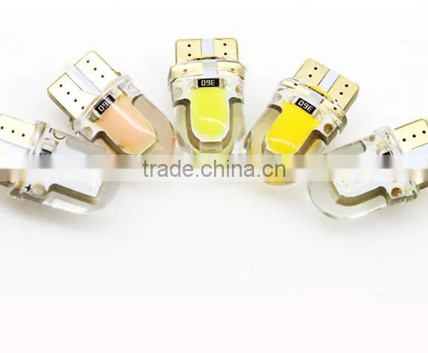 Car T10 Silicone Glue Crystal Width Modulation in COB Chip Running Lights W5W Soak Ed Small Lights Decoding Modification photo-2