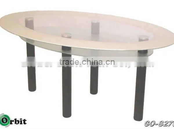 Modern Coffee Table,stainless Steel Round Massage Table,glass Dining Table photo-5