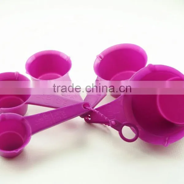 47064 Set of 5 Pcs Plastic Kitchen Baking Measuring Measure Spoon Cup Set NEW photo-3
