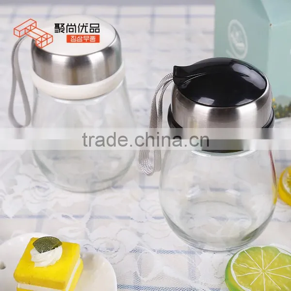 L00053 2017 High Quality Stylish Design Custom Penguin Shape Pyrex Heat-Resistant Clear Glasses Bottles photo-3