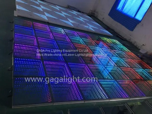 Зеркальная 3D LED танцевальная площадка для эффекта 