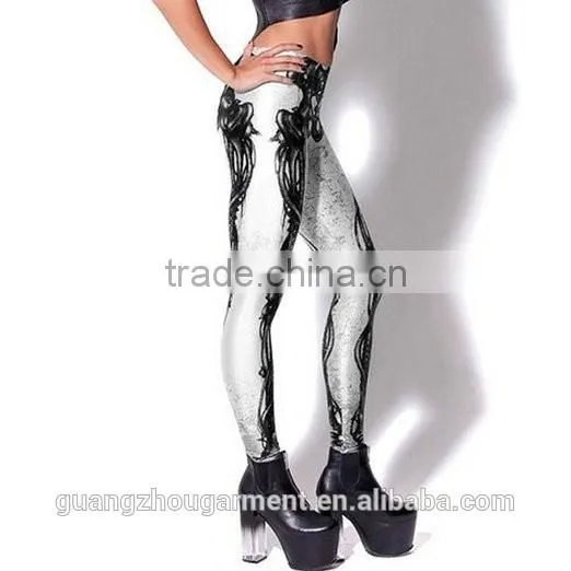 Women Fashion Leggings-stretchy and Fashion Hot Cartoon Tight Printed Leggings Sexy Beauty Stretch Casual Women Leggings And Top photo-4
