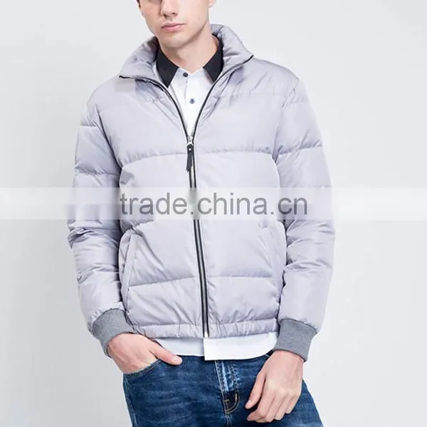 New Fashion Customize Warm Bomber Overcoat Men Slim Fit Down Jacket for Winter photo-2