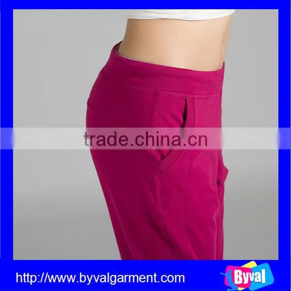2015 Newly Design Custom High Quality Womens Fashion Slim Fit Jogger Sport Pants photo-5