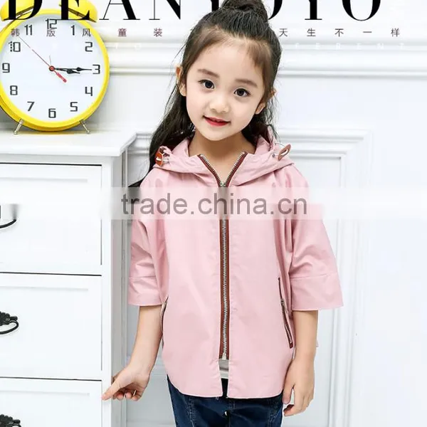 Zm40657b Spring Children Batwing Sleeve Clothes China Cotton Wind Coat Jacket photo-3