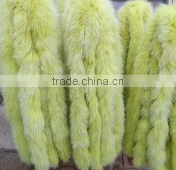 BBG-H-18 Fox Fur Collar / Trimming / Fox Fur Strip For Jacket Hood photo-5