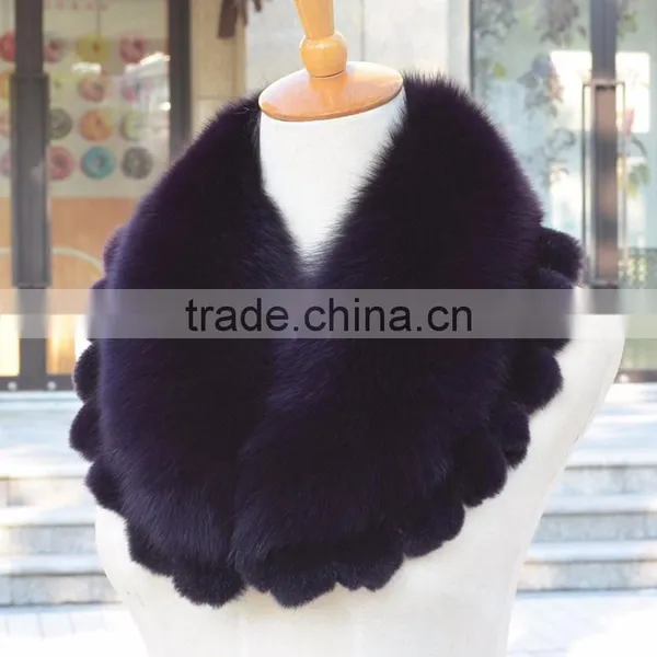 Myfur Chinese Supplier Top Quality Natural Fox Fur Hood Collar photo-5