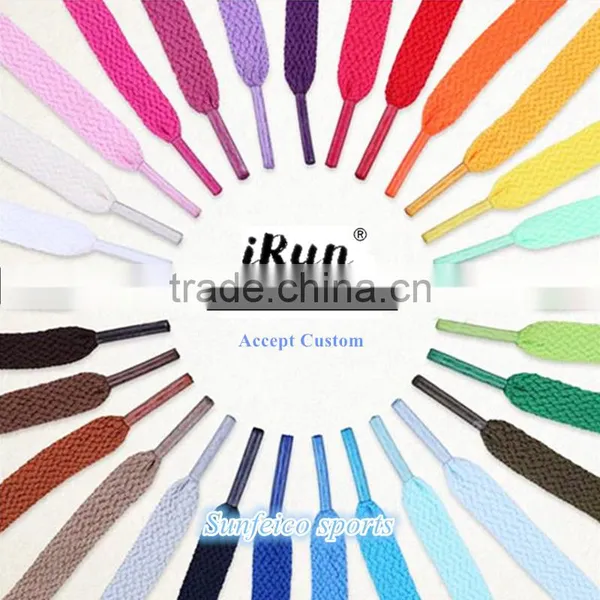 Flat Sneaker Shoelaces~8mm Flat Shoelaces~Plain Fat Shoelaces~Flat Athletic Shoe Laces~NO MOQ~57 Colors Available~Accept Custom photo-3