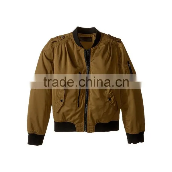 2017 Fashion Style Custom Logo Baby Kids Boys Winter Quilted Bomber Jacket Wholesale in China photo-5