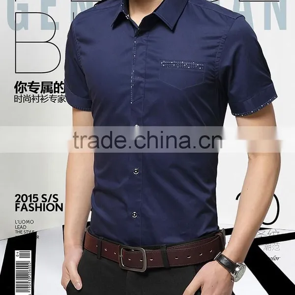 Latest Shirt Designs for Men 2015 Hot Sale High Quality photo-2