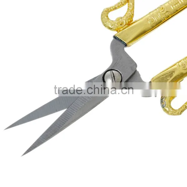 Hot Sell Gold Plated Vintage Retro Style Stainless Steel Sewing Scissors photo-2
