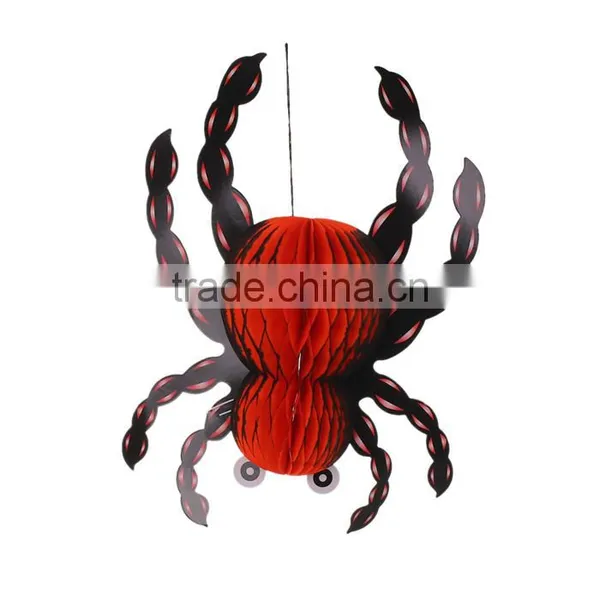Paper Halloween Party Decorations Orange Black Halloween Spider Animal photo-3