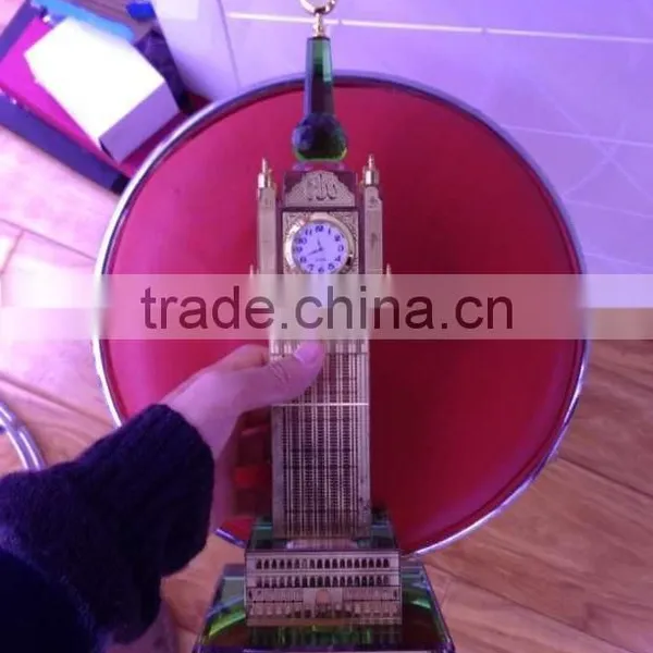 Crystal Makkah Clock Tower Model With LED for Souvenir Gift KJJ-01 photo-6