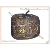 High Quality Africa Muslim Embroidered Wool Cap