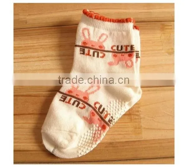 100%cotton Cartoon Anti-slip Children Socks photo-6